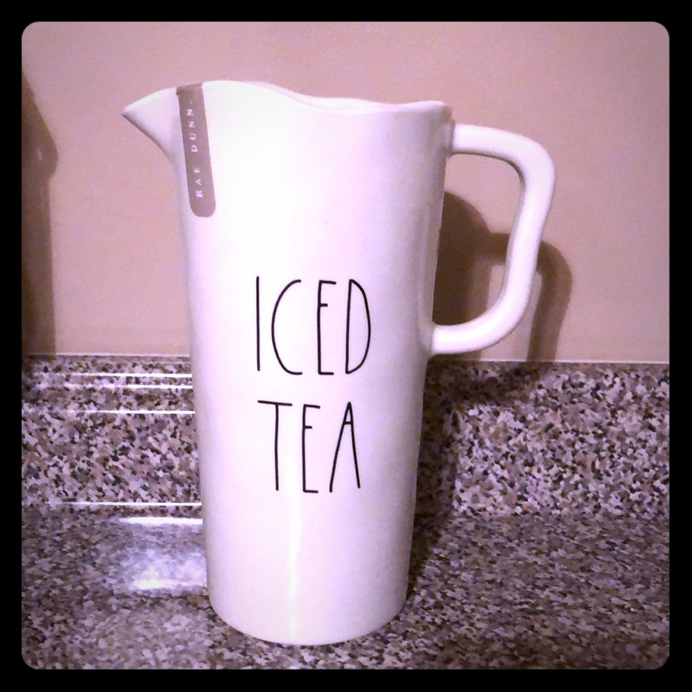 Rae Dunn melamine “ICED TEA” pitcher